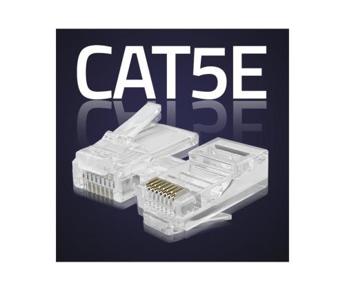 QOLTEC 54542 RJ45 Through connector plug