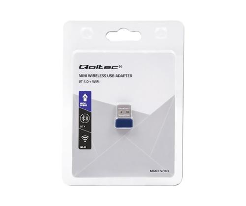 QOLTEC Wireless Mini BT USB wifi adapter