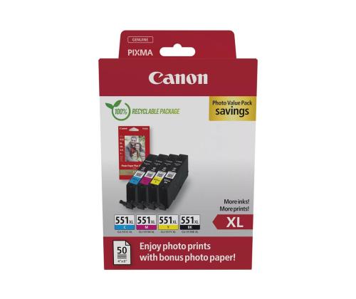 CANON CLI-551XL Ink Cartridge C/M/Y/BK