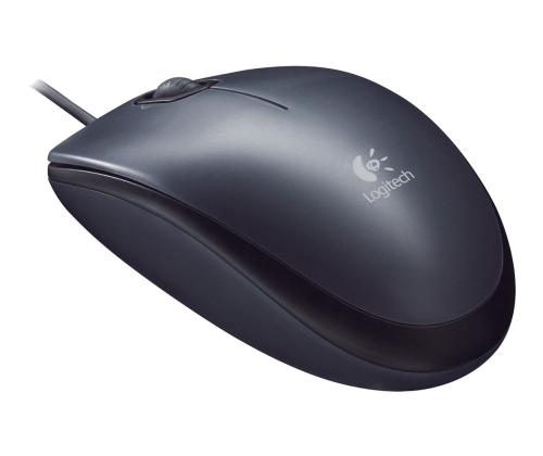 LOGI M90 corded optical Mouse grey