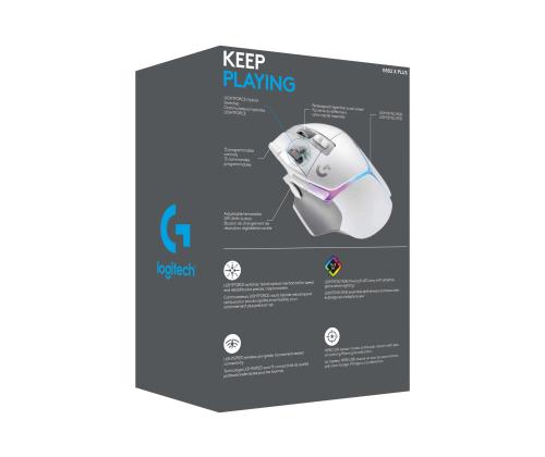 LOGI G502 X PLUS - WHITE/PREMIUM - EER2