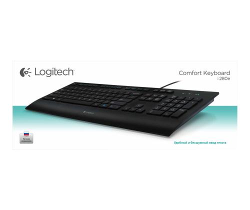 LOGI K280e corded Keyb.USB blackOEM(PAN)