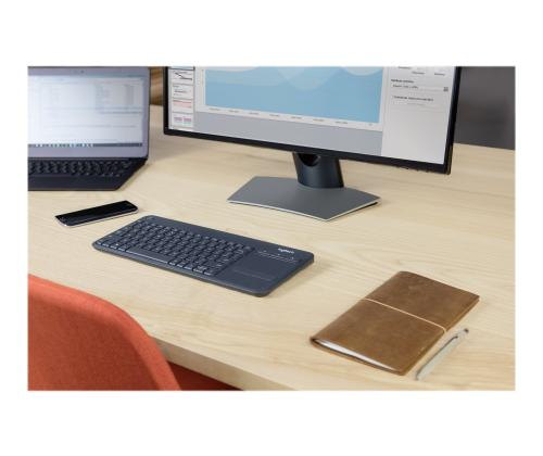 LOGI K400 Plus Touch Keyboard black(PAN)
