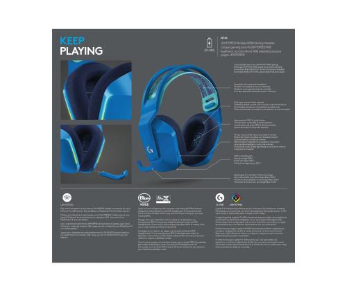 LOGI G733 LightSpeed Headset blue