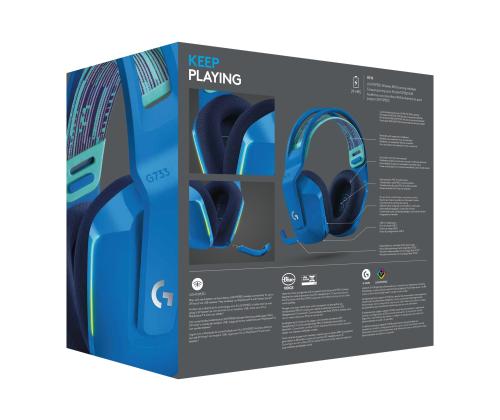 LOGI G733 LightSpeed Headset blue