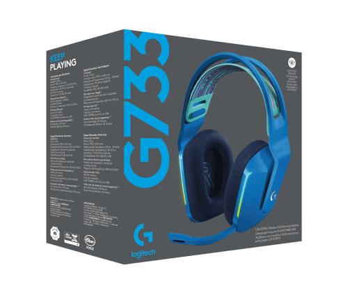 LOGI G733 LightSpeed Headset blue