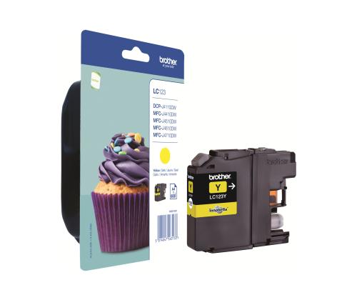 BROTHER LC123Y ink yellow 600pages