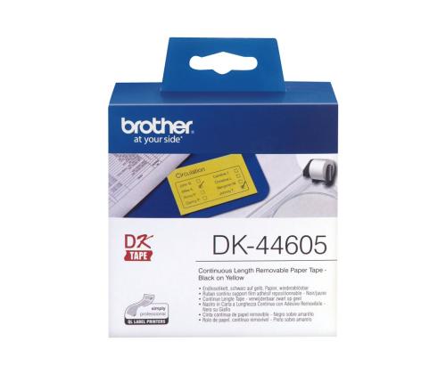 BROTHER DK44605 endless label paper gelb