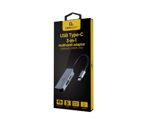 GEMBIRD Multi Port Adapter USB Type C
