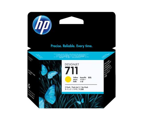 HP 3x 711 ink Yellow DJ T120 520