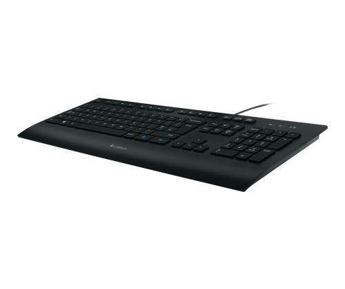 LOGI K280e corded Keyb.USB black (US)