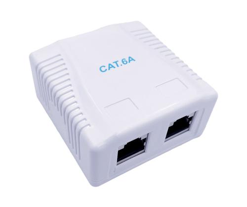 GEMBIRD CAT6A FTP 2-port surface mount b