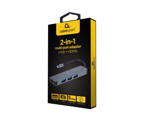 GEMBIRD Multi Port Adapter USB Type C
