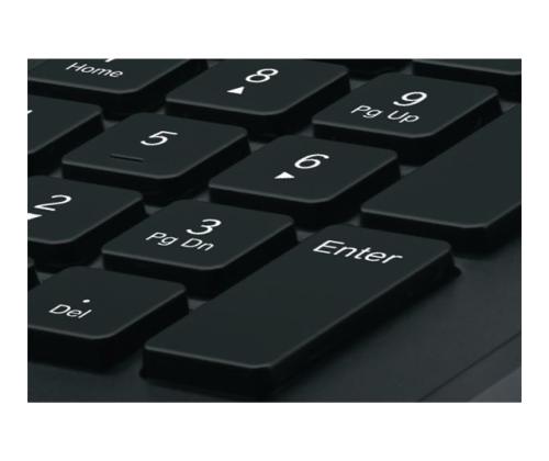 LOGI K280e corded Keyb.USB black (US)