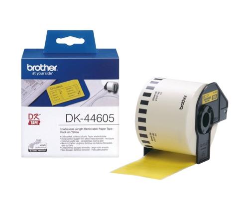 BROTHER DK44605 endless label paper gelb