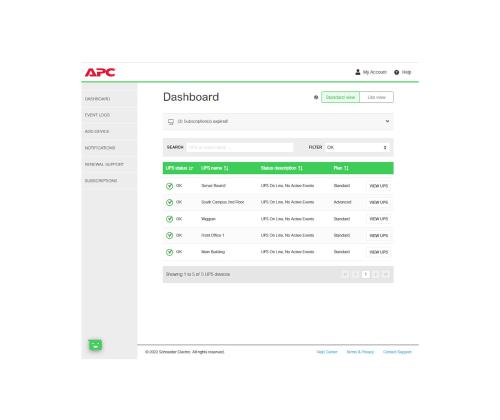 APC 1-UPS Standard 3Y Plan SmartConnect