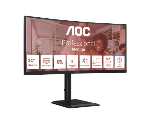 AOC CU34E4CV 34inch UWQHD VA 120Hz 21:9