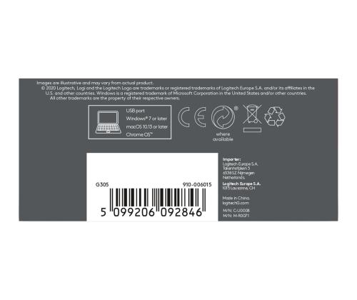 LOGI G305 LightSpeed Wirel Mouse blue