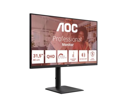 AOC 31.5inch 2560x1440 100Hz IPS Flat