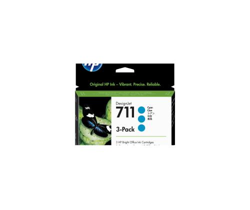 HP 3x 711 ink Cyan DJ T120 520