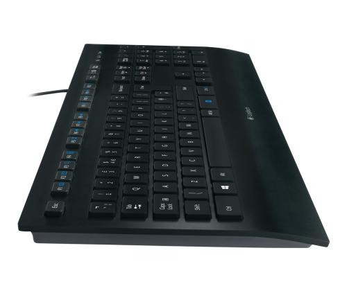 LOGI K280e corded Keyb.USB black (US)