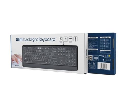 GEMBIRD Slim wired backlight keyboard