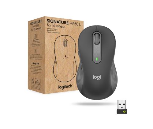 LOGI M650 L Wireless Mouse GRAPHITE