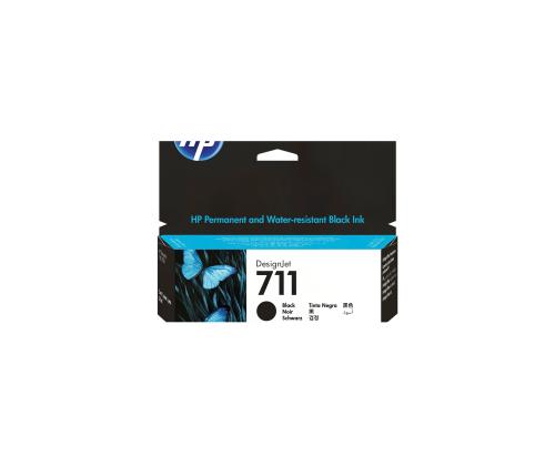 HP 711 tindikassett must 38 ml DJ T120 520