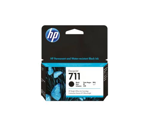 HP 711 tindikassett must 38 ml DJ T120 520