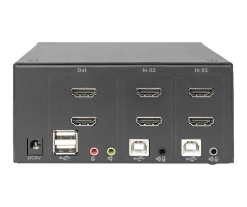 DIGITUS KVM Switch 2x2 HDMI 2-Port