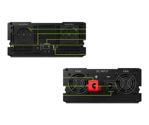 GREEN CELL Car Power Inverter 24V to 230