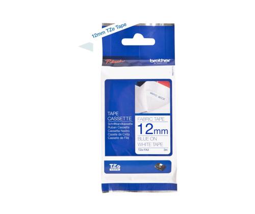 BROTHER TZEFA3 Textilband 12mm 3m w/b