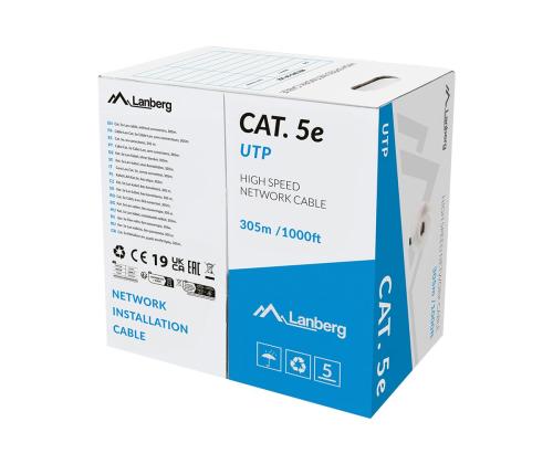 LANBERG LAN cable Cat.5e UTP 305m solid
