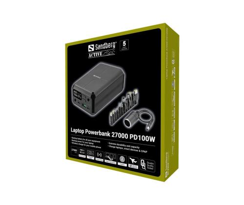 SANDBERG Laptop Powerbank 27000 PD100W