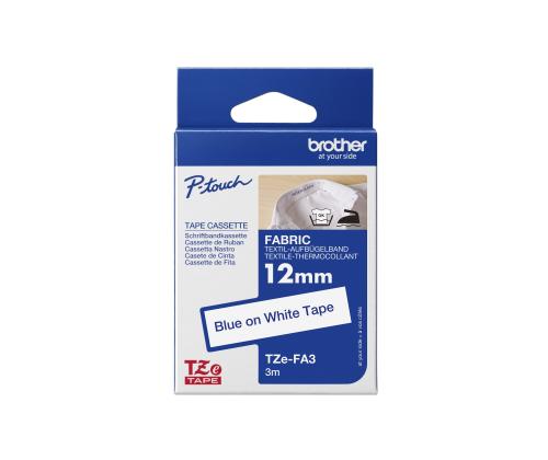 BROTHER TZEFA3 Textilband 12mm 3m w/b