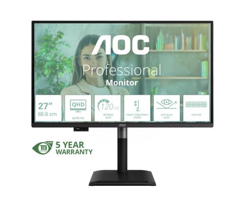 AOC Q27P4U 27inch QHD IPS 120Hz 16:9