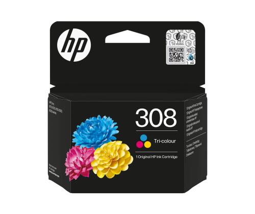 HP 308 Tri-Color Original Ink Cartridge