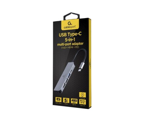 GEMBIRD Multi Port Adapter USB Type C