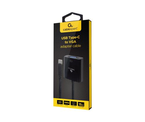 GEMBIRD USB Type-C to VGA adapter cable
