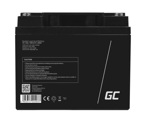 GREEN CELL Battery AGM 12V 44 Ah