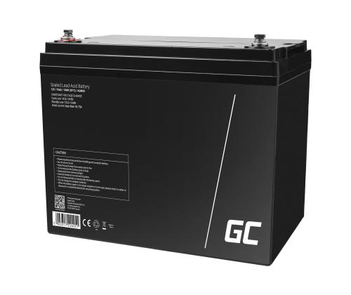 GREEN CELL Battery AGM 12V 75 Ah