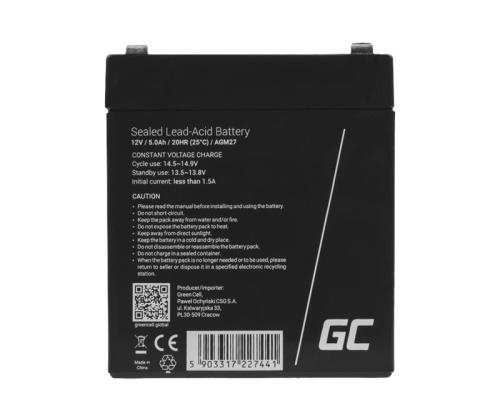 GREENCELL Battery AGM 12V 5Ah