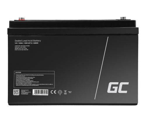 GREEN CELL Battery AGM 12V 100Ah