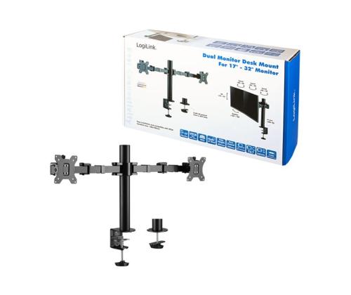 LOGILINK Dual monitor mount 17–32inch