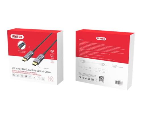 UNITEK C11028DGY Optic Cable HDMI 60m