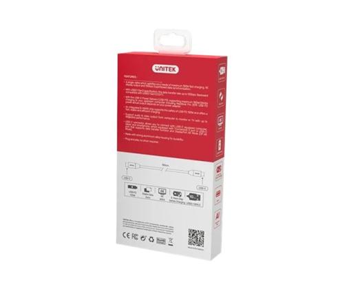 UNITEK C14082ABK Cable 1M PD 100W USB C