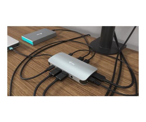 I-TEC USB-C Metal Nano Dock 3xDisplay+PD