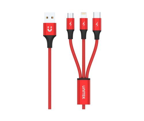 UNITEK C4049RD Unitek Cable 3-in-1, USB-