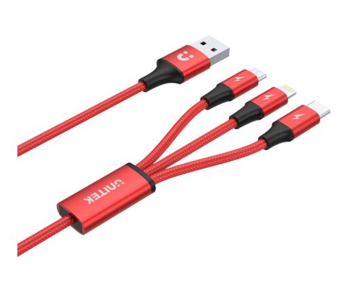 UNITEK C4049RD Unitek Cable 3-in-1, USB-