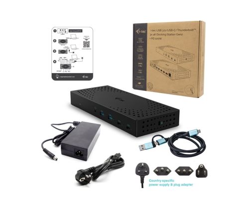 I-TEC USB3.0/USB-C/TB 3x4K Dock G2 PD100